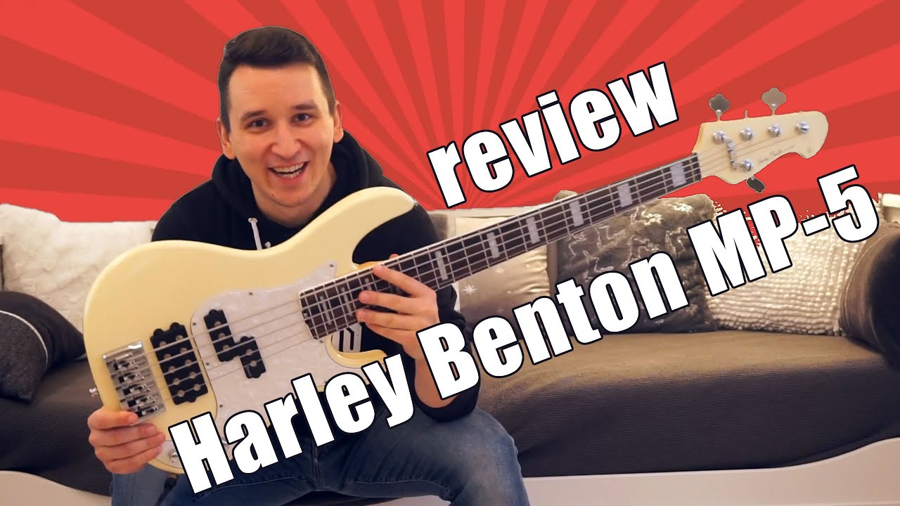 Harley Benton Enhanced MP-5EB Creme - YouTube