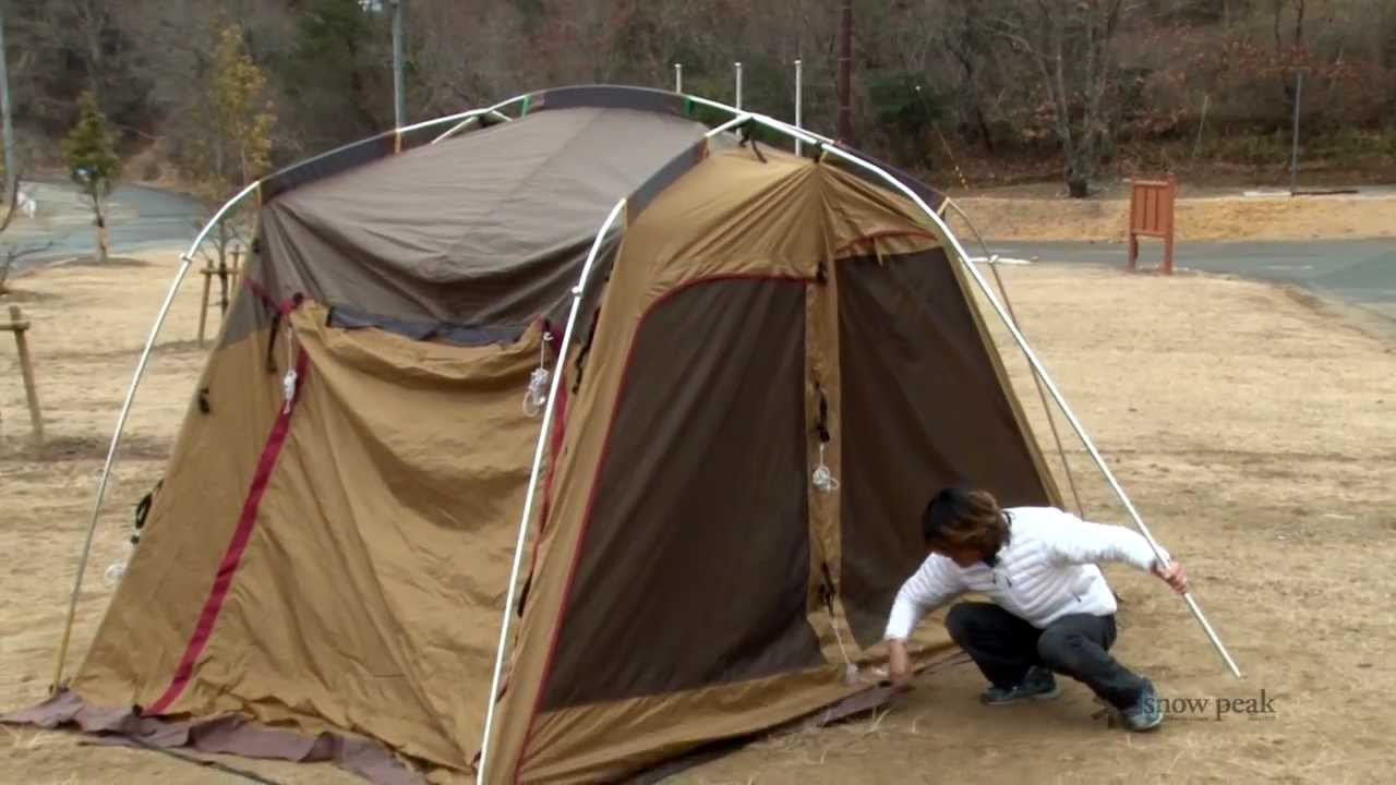 メッシュシェルター設営動画 - YouTube