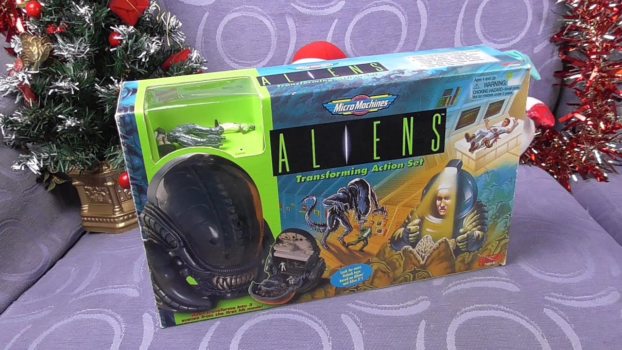Micro Machines Aliens Transforming Action Set - YouTube