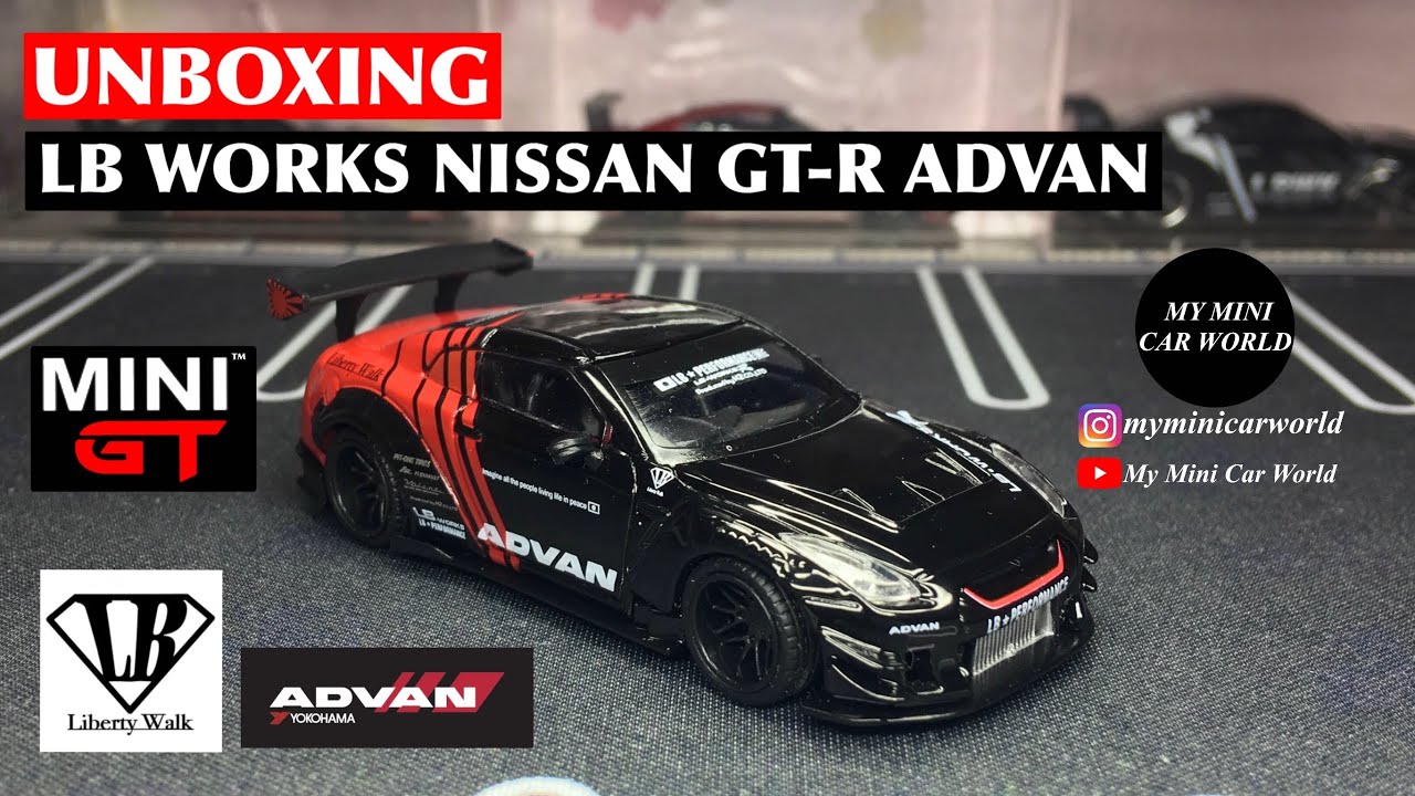 MY MINI CAR WORLD】UNBOXING MINI GT 1/64 LB WORKS NISSAN GT-R R35