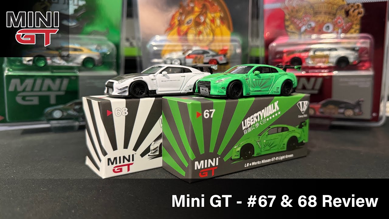 Mini GT - LB Works Nissan GT-R Light Green #67 MGT00067 & LB Works