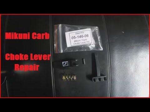 How To Fix Broken Snowmobile Choke Lever - Mikuni Triple Carb