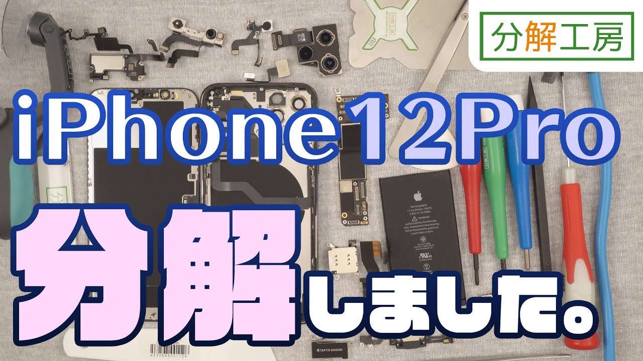 iPhone12 Pro Teardown [bunkaikoubou.jp] - YouTube