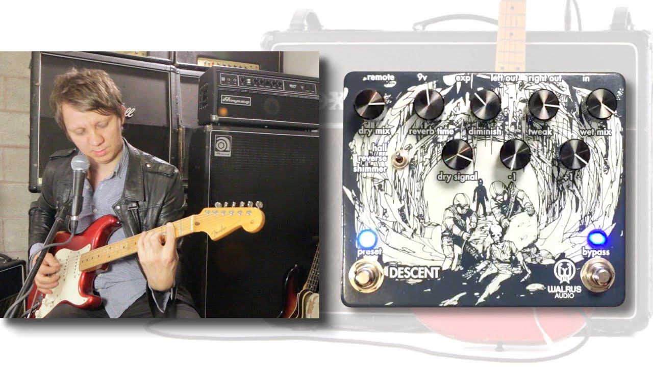 Walrus Audio Descent Reverb Stereo Demo - YouTube