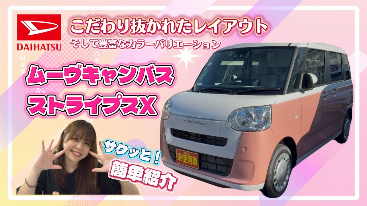 DAIHATSU [Move Canvas Stripes X] Carefully designed layout and a