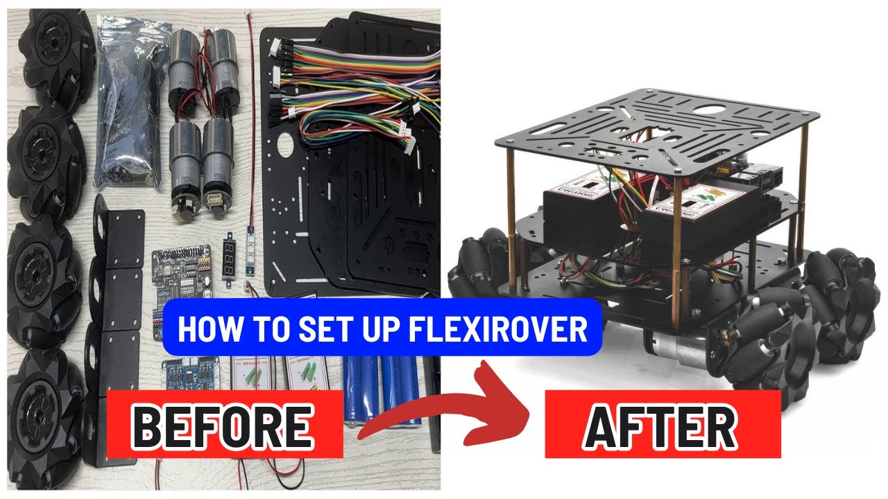 OSOYOO FlexiRover ベーシックロボットカー（Raspberry Pi用）：メカ