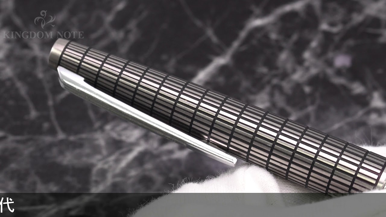 PILOT パイロット 万年筆 エリート ショートタイプ 格子柄 細字 - YouTube