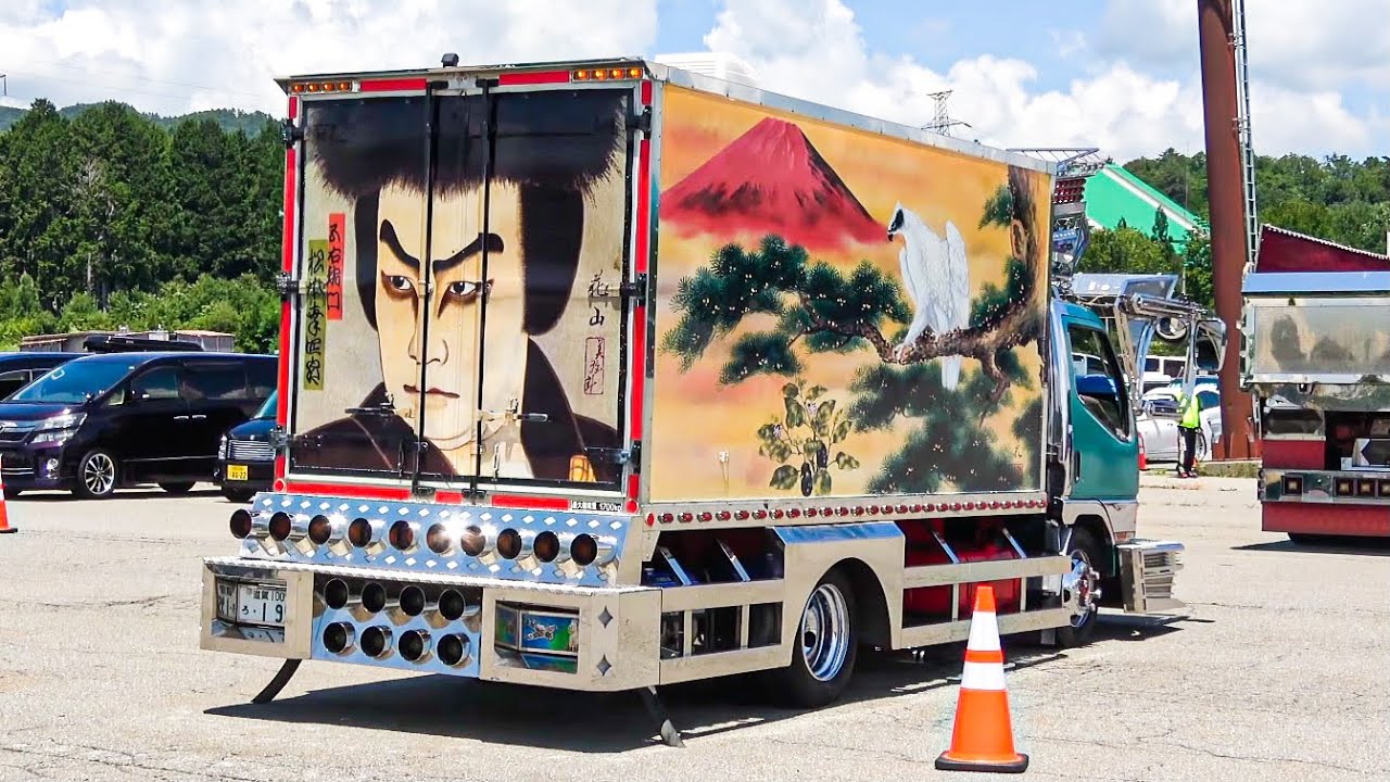 激渋な歌舞伎絵‼️搬入動画⑤ 【哥麿会】デコトラ アートトラック マニ