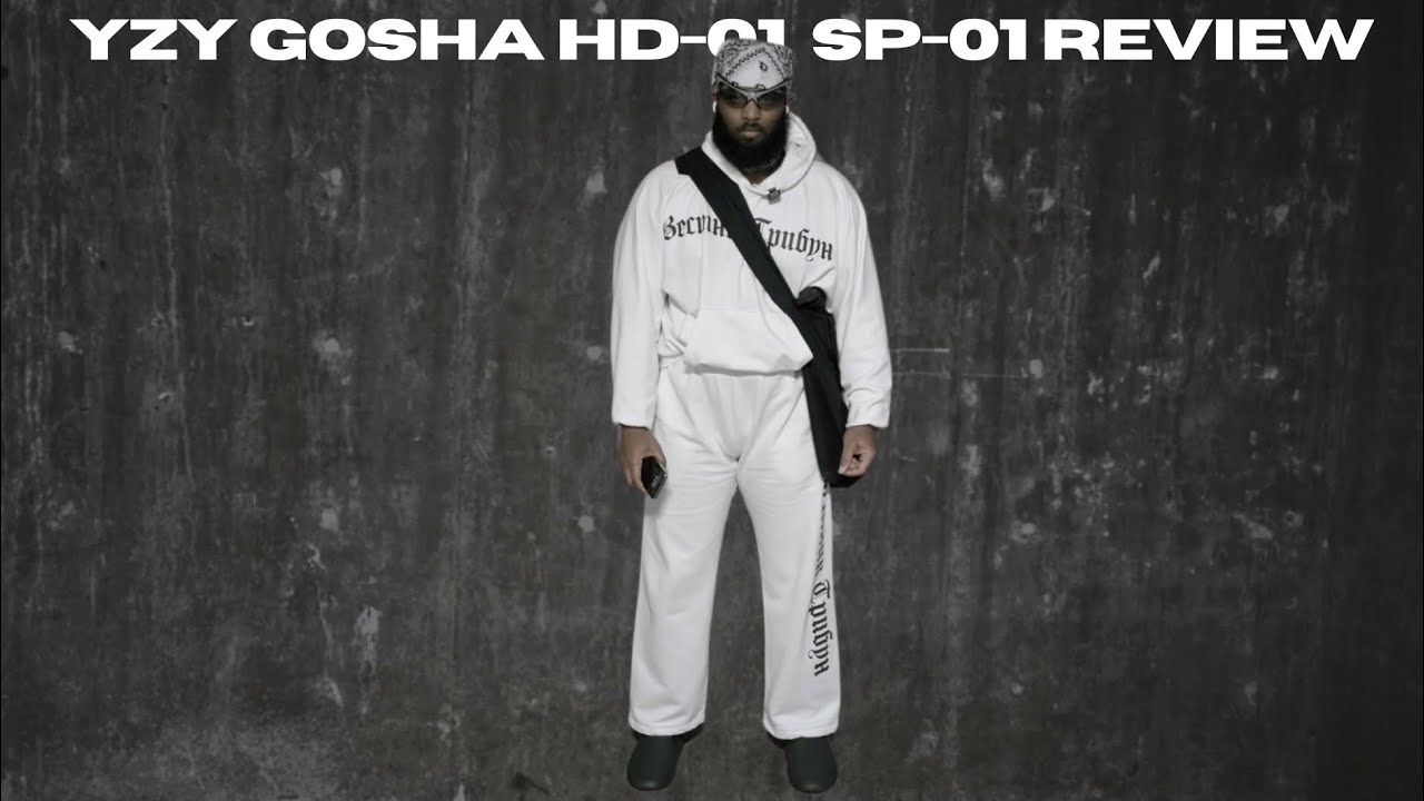YZY X GOSHA HD-01 & SP-01 SET REVIEW YEEZY MERCH YE KANYE WEST