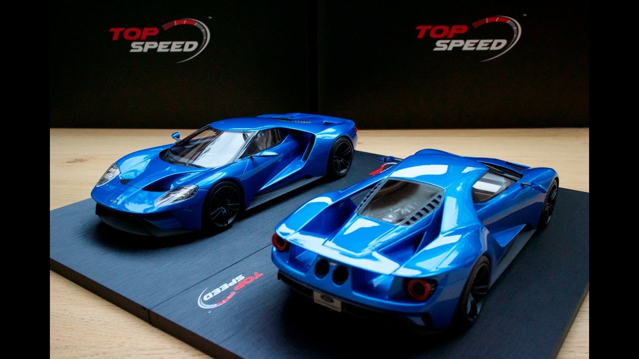 1:18 FORD GT 2015 Blue TopSpeed Models [Unboxing and quick