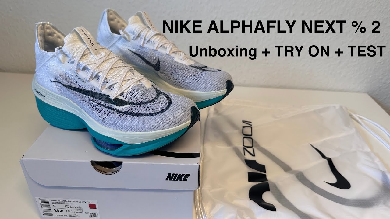 NIKE AIR ZOOM ALPHAFLY NEXT % 2 | UNBOXING + TRY ON | 4k | White