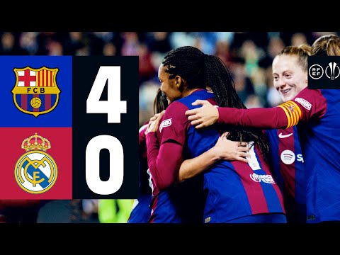 HIGHLIGHTS I FC BARCELONA 4 vs 0 REAL MADRID | SPANISH SUPERCUP