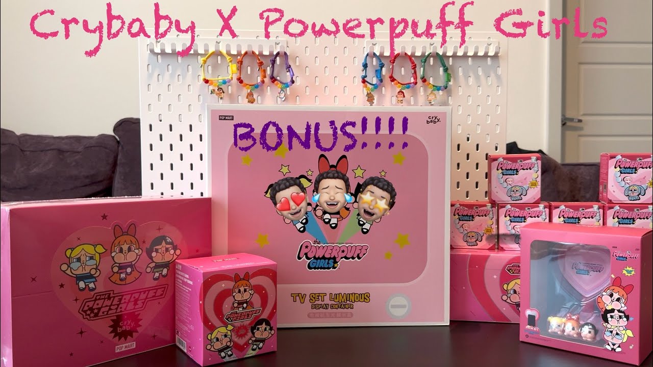 Unboxing Popmart Crybaby X Powerpuff Girls Display Container - YouTube
