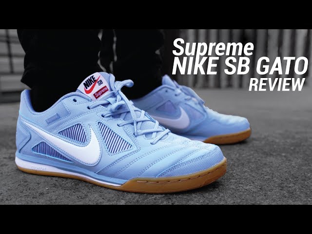 Supreme Nike SB Gato Review & On Feet - YouTube