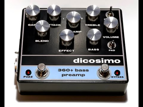 DiCosimo Audio - 360+ Bass Preamp Pedal - YouTube