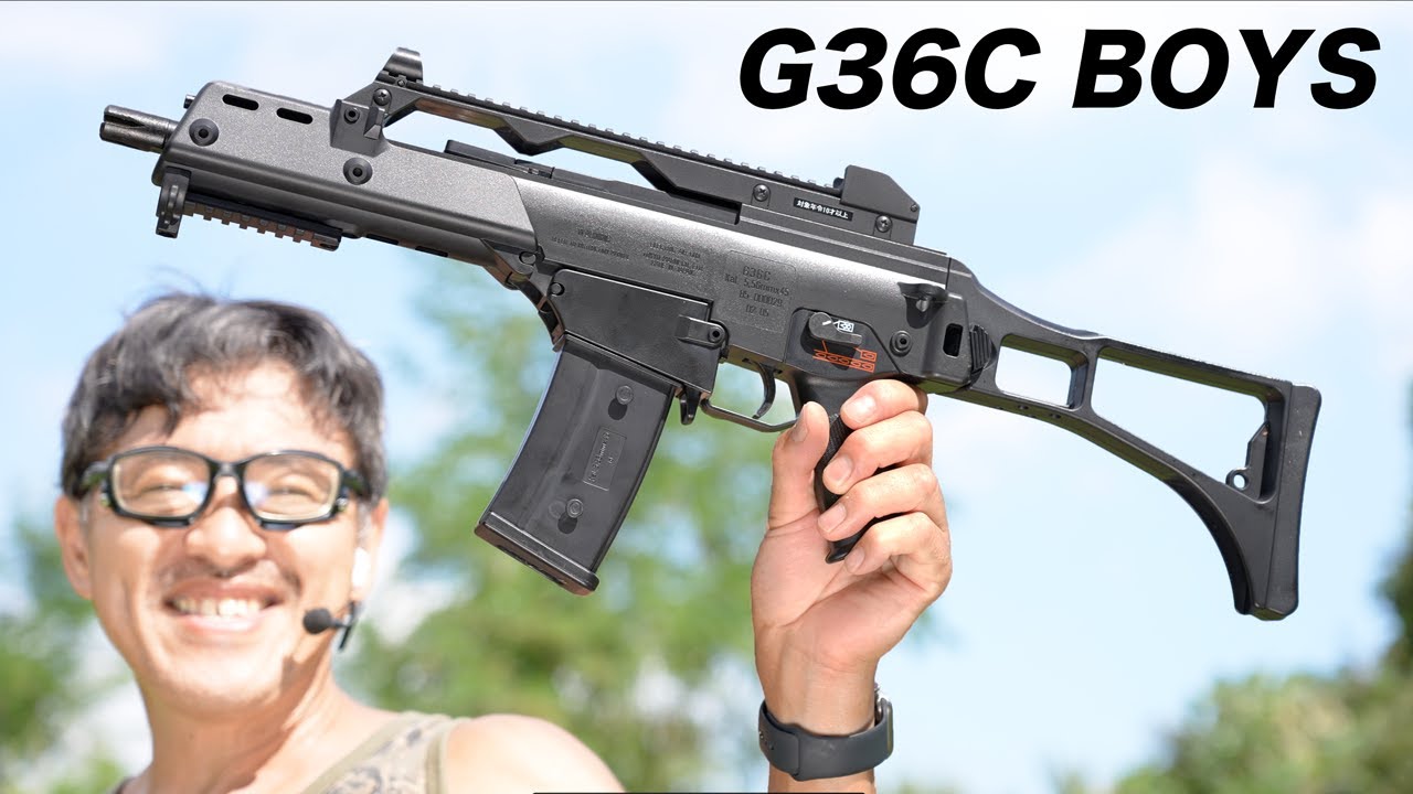 HK G36C 東京マルイ 電動ガンボーイズ エアガンレビュー - YouTube