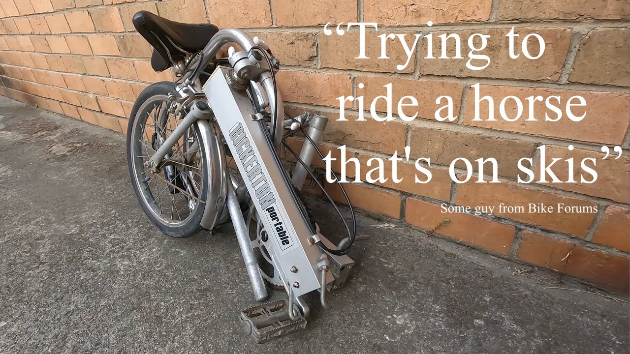 Is this the strangest folding bike? The Bickerton Portable - YouTube