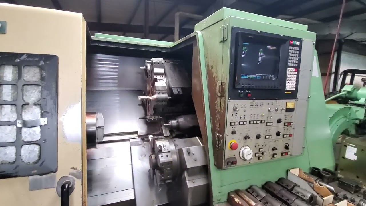 Mori Seiki ZL-25 Dual Turret CNC Lathe - YouTube