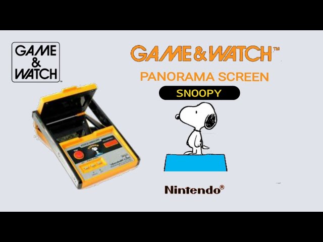 Snoopy Nintendo Game & Watch Panorama Screen Gameplay ( No