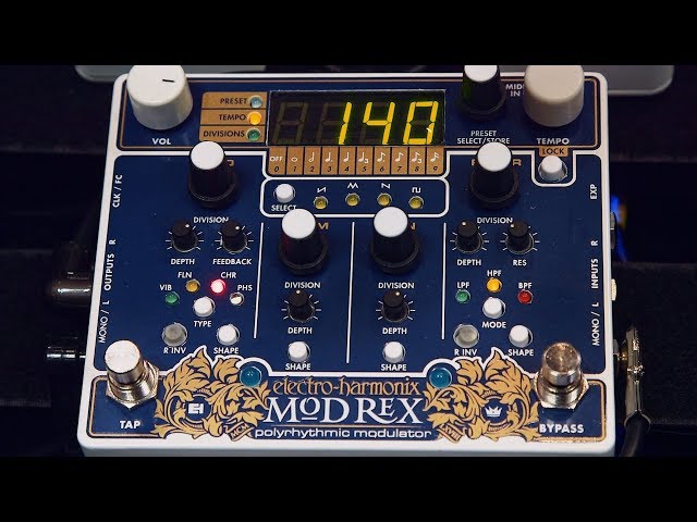 Electro Harmonix Mod Rex Pedal - AES 2018 - YouTube