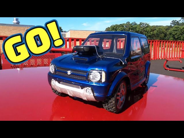 Tamiya MF 01X Suzuki Jimny GPS SPEED TEST & RUN - YouTube