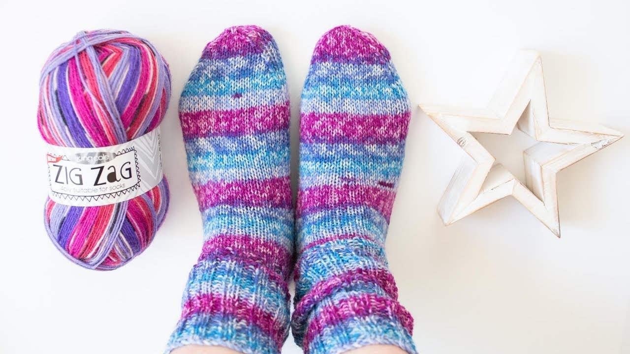 King Cole Zig Zag 4 Ply - YouTube