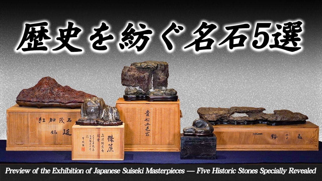Preview of the Exhibition of Japanese Suiseki Masterpieces — Five