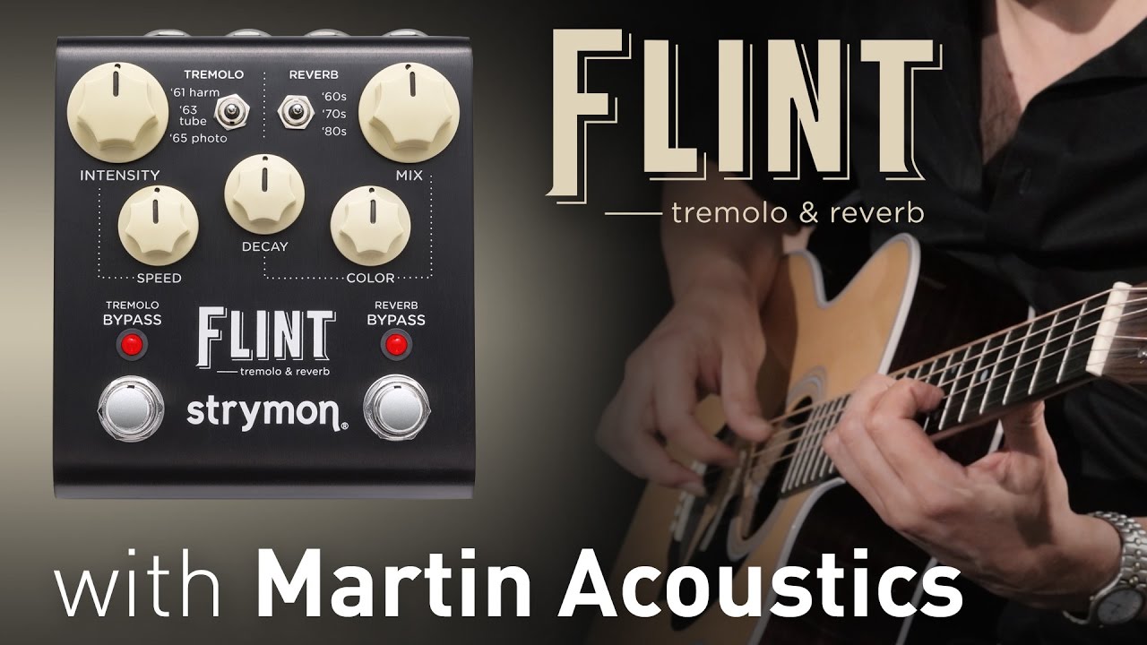 Strymon Flint Tremolo & Reverb w/ Martin Acoustics - YouTube
