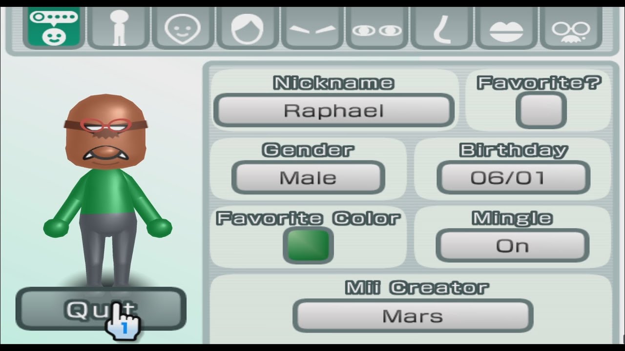 Raphael - Teenage Mutant Ninja Turtles - Mii 1854 - YouTube