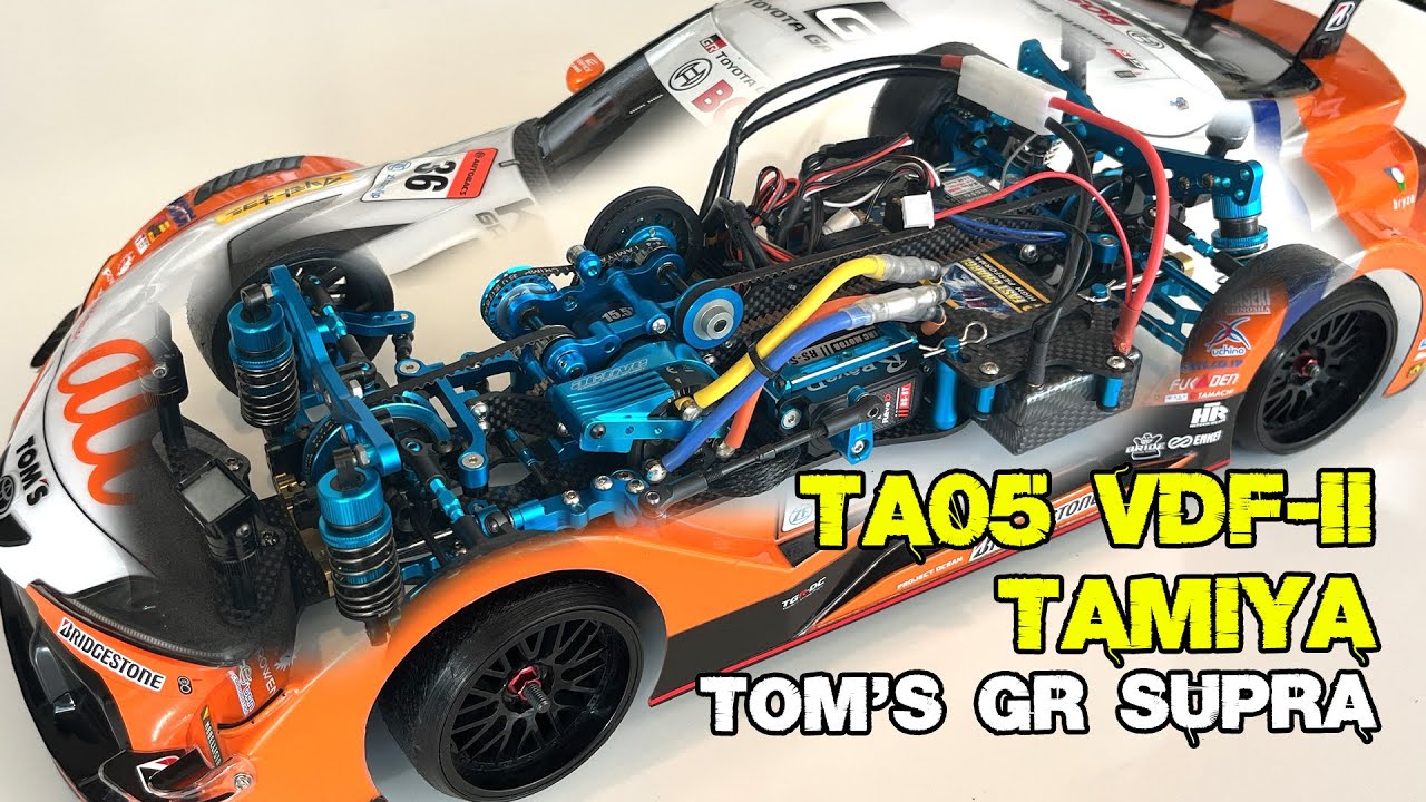Tamiya TA05 VDF-II 2.94 CS Tom's GR Supra - YouTube