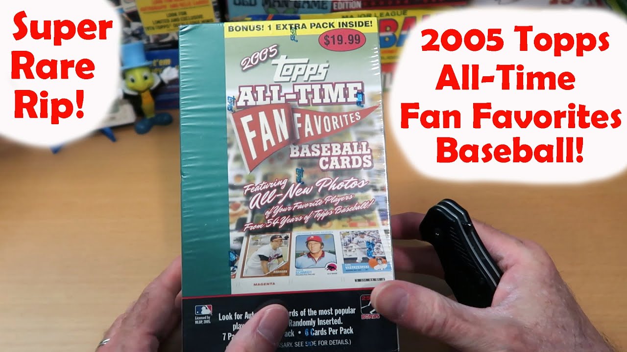 Super Rare Rip! 2005 Topps All-Time Fan Favorites Baseball! - YouTube