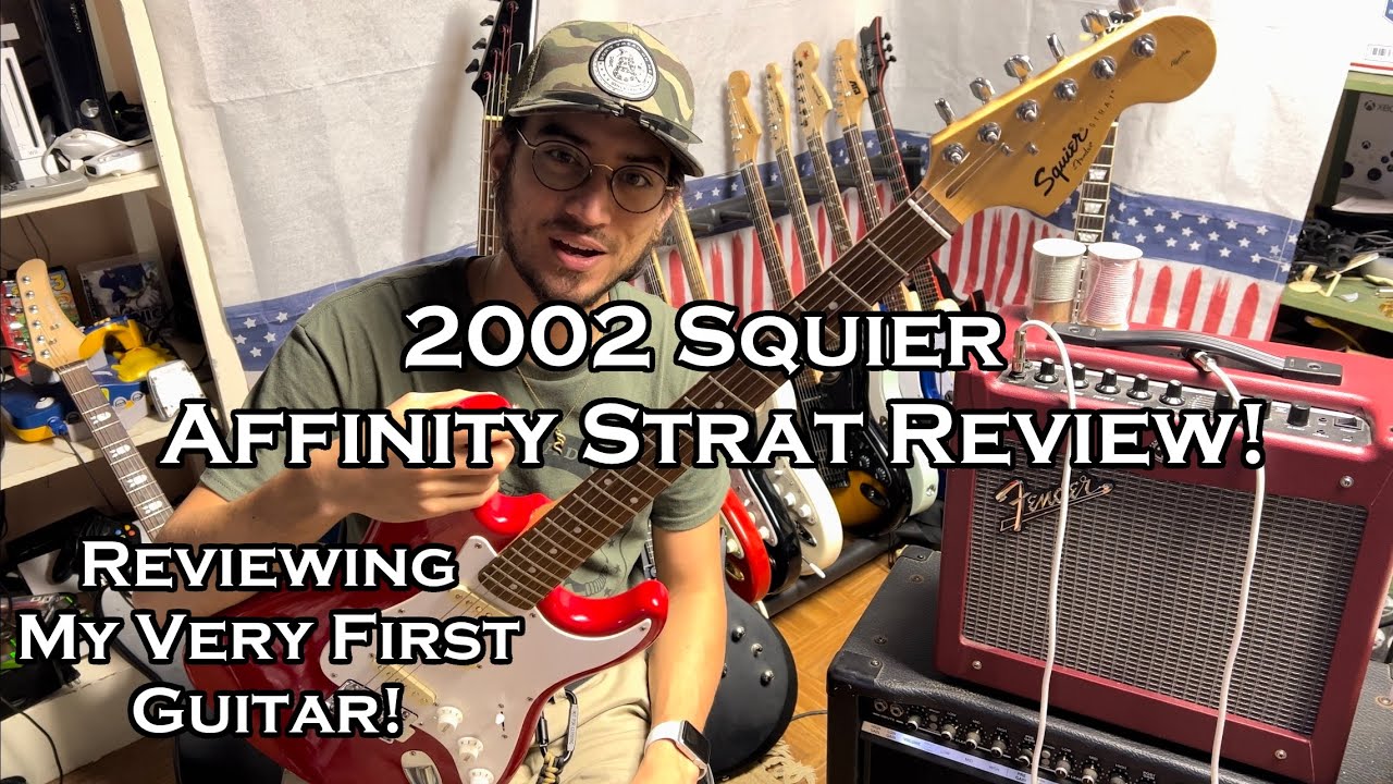 2002 Squier Affinity Strat - Reviewing My Very First Guitar! - YouTube