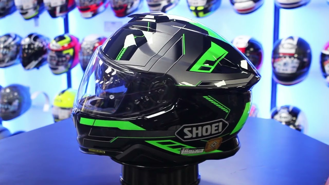 Shoei GT Air 2 Aperture TC4 Helmet (Black|Green|Grey) - YouTube