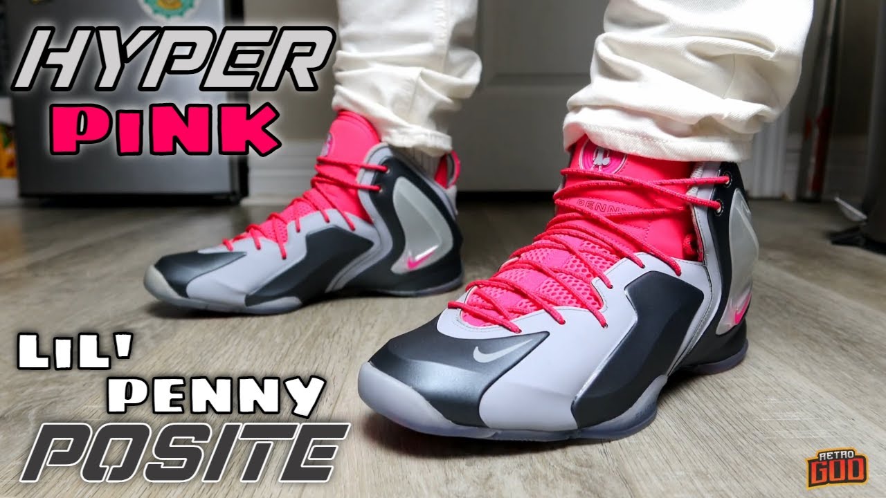 NIKE LIL' PENNY POSITE HYPER PINK DETAILED REVIEW + ON FEET 4K
