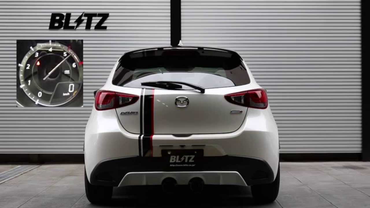 BLITZ / NUR-SPEC C-Ti DJ5FS MAZDA DEMIO EXHAUST SOUND - YouTube