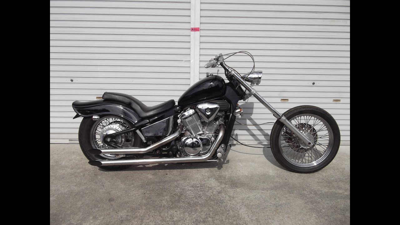 スティード400 ロングフォーク チョッパー - YouTube