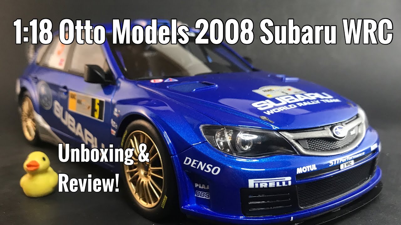 1:18 Otto Models 2008 Subaru WRC Unboxing and Review! - YouTube