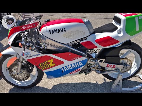 Yamaha TZ 250 W (3LC) - parallel twin with reverse cylinders - YouTube
