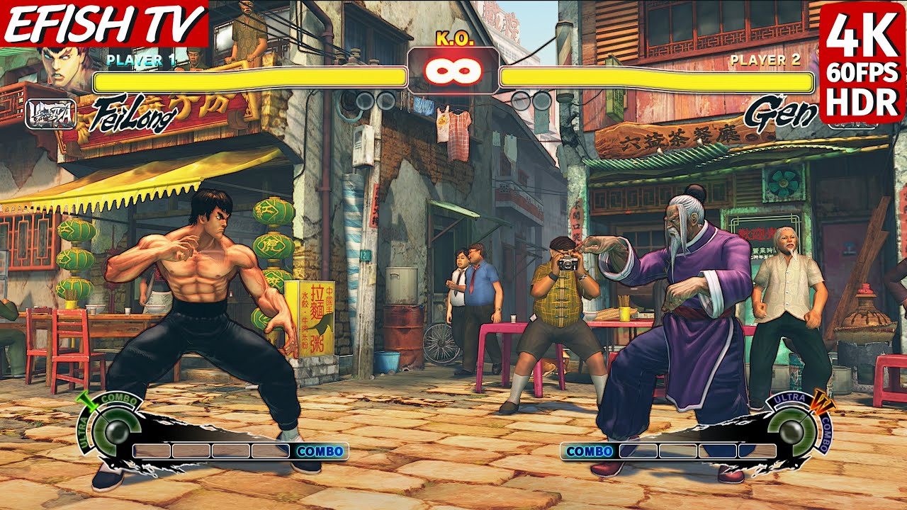 Fei Long vs Gen (Hardest AI) - Ultra Street Fighter IV - YouTube