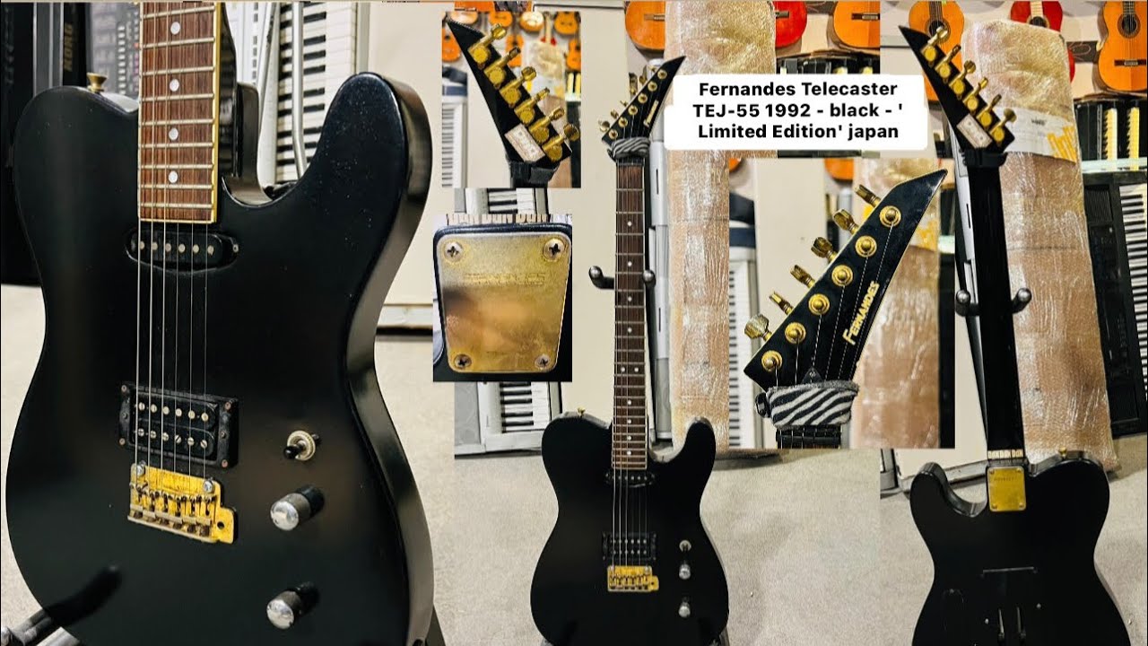 Fernandes Telecaster TEJ-55 1992 - black - 'Limited Edition' japan