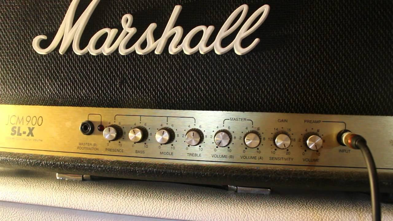 Marshall JCM900 SL-X demo - YouTube