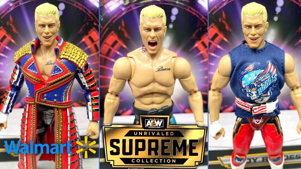 WALMART EXCLUSIVE AEW SUPREME COLLECTION CODY RHODES FIGURE REVIEW