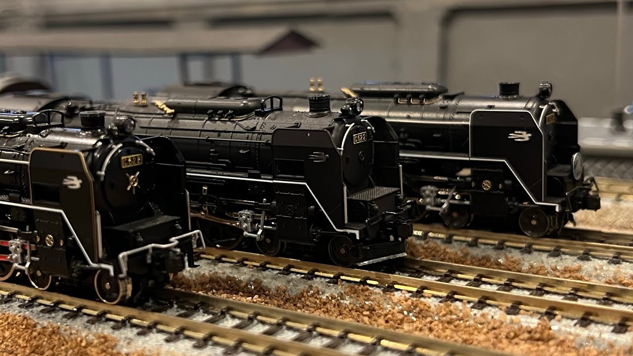 Nゲージ】C62-2梅小路機関区12系白鷺号、C62-2.3北海道形重連急行