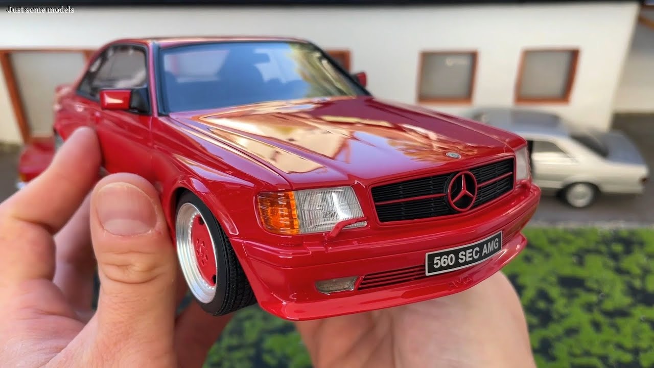 1:18 Mercedes-Benz C126 560SEC AMG 6.0 wide body '86, Signal Red
