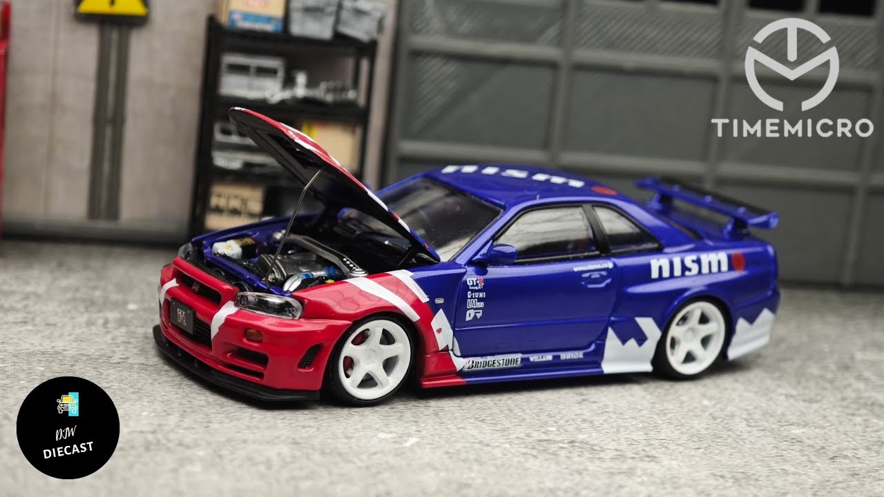 Nissan Skyline GT-R R34 Nismo Tokyo Auto Salon by Time Micro 1/64