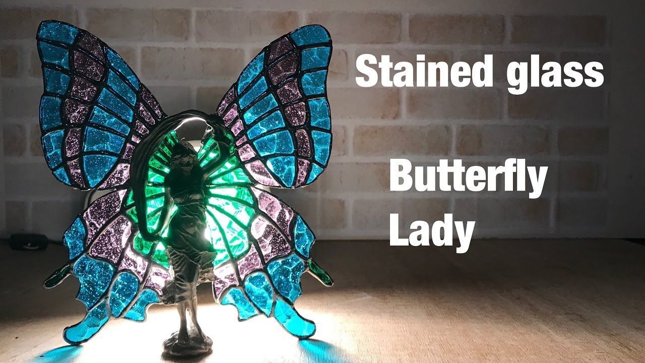 ステンドグラス】バタフライレディ、キットの作り方【インテリア