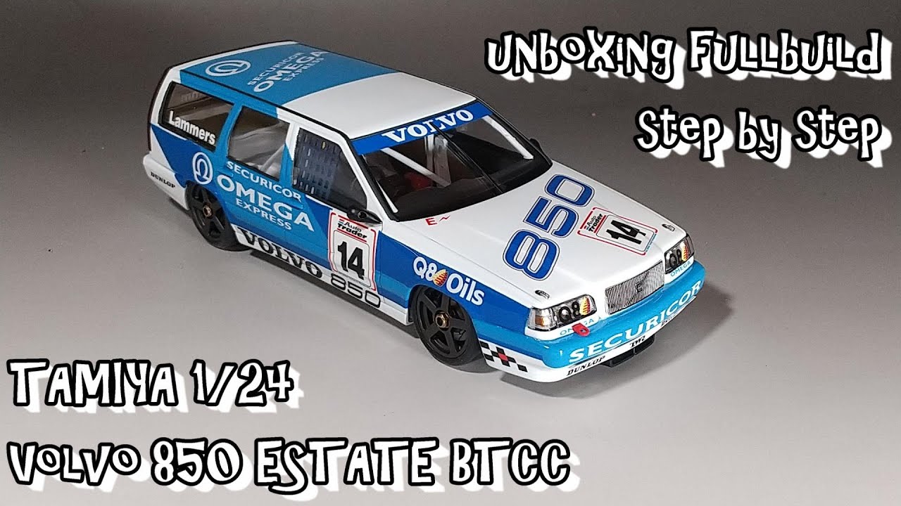 unboxing fullbuild TAMIYA 1/24 VOLVO 850 ESTATE BTCC Scale Car