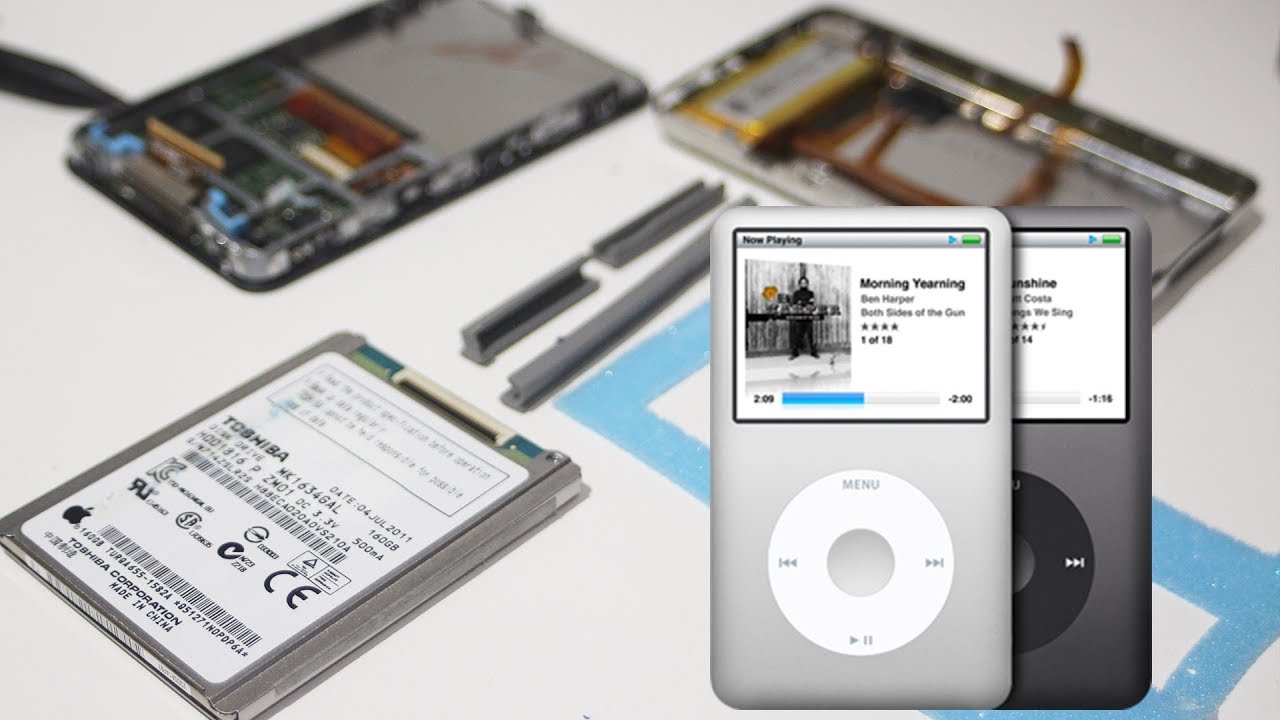 第6世代 iPod classic 160GB 2009 A1238 HDD交換修理 - YouTube