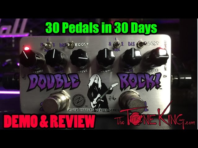 ZVEX Double Rock - Demo & Review - 30 Pedals in 30 Days 2015 - YouTube