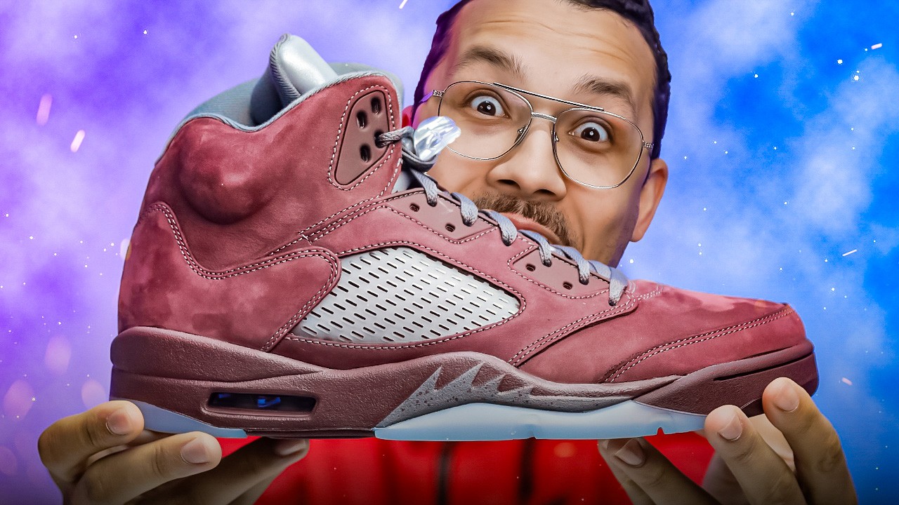 Air Jordan 5 Burgundy - YouTube